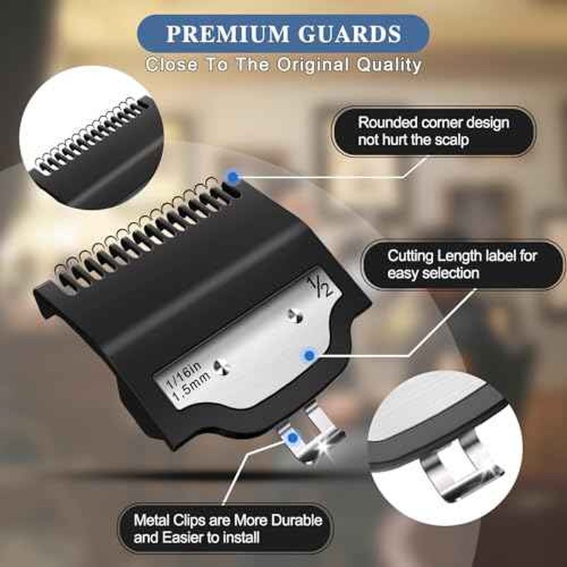 Professional for Wahl Clipper Guards Set, 2 Pcs Coded Cutting Guides #3170-400- 1/16¡± to 1¡± fits for All Wahl Clippers