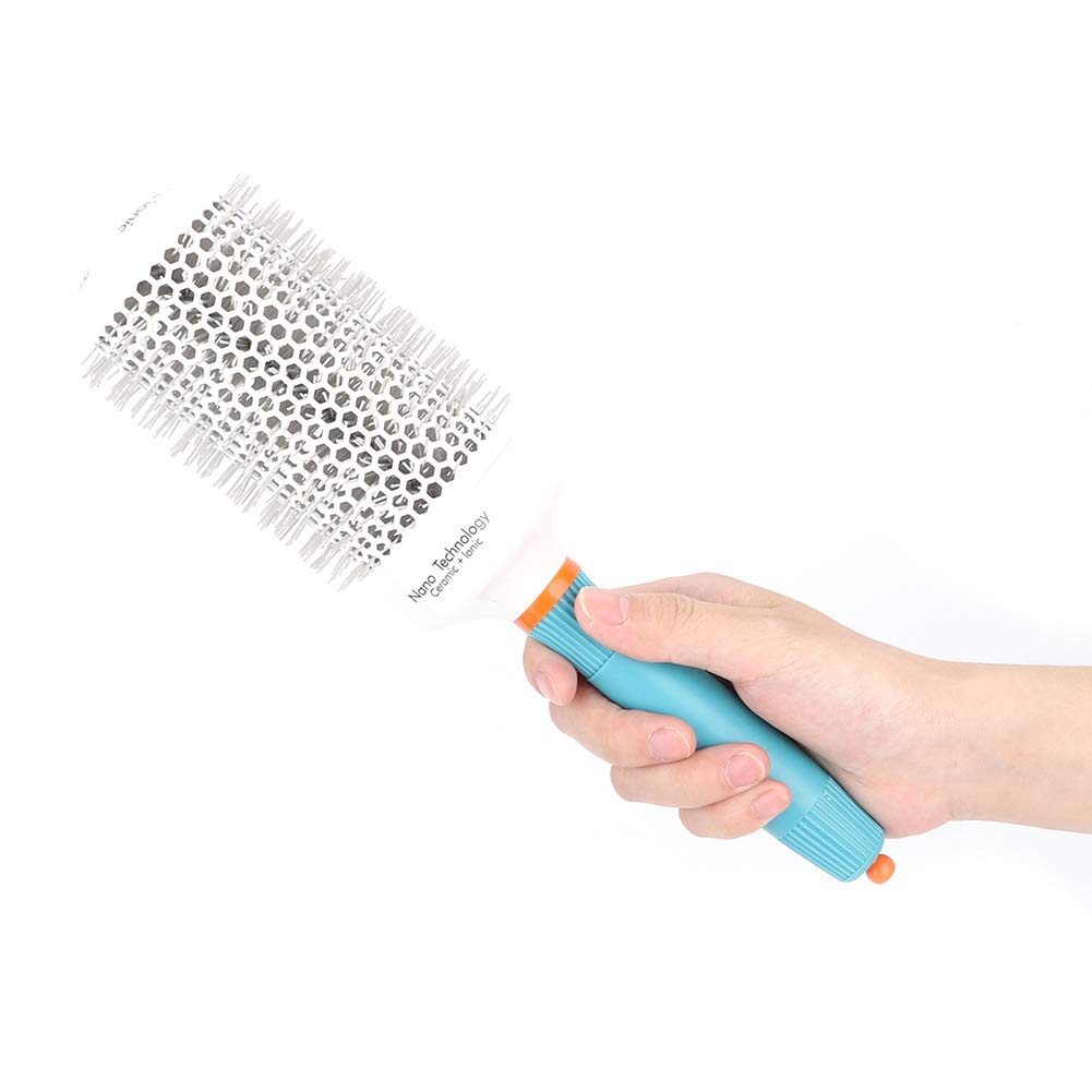 Baxnore Aluminum Moroccan Oil Round Brush, Round Hair Brush, Roller Hairbrush for Blow Drying, Curling, Straightening, 10.6x1.3in, 25#, Pink (53# (1200 single model price 11))