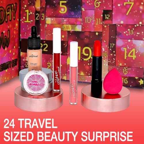Makeup Advent Calendar 2025 Teens Girls Christmas Countdown Calendar Makeup Gift Set,Xmas 24 Individually Gift Box Calendar for Women Full Make up Kit