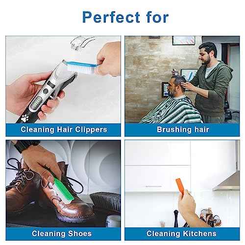 DAYGOS 24pcs Handle Grip Nail Brush - Finger Nail Brushes for Cleaning Fingernails, Hand Fingernail Scrub Brush Kits for Toes and Nails Cleaner, Long Handle Pedicure Brushes, Multicolor