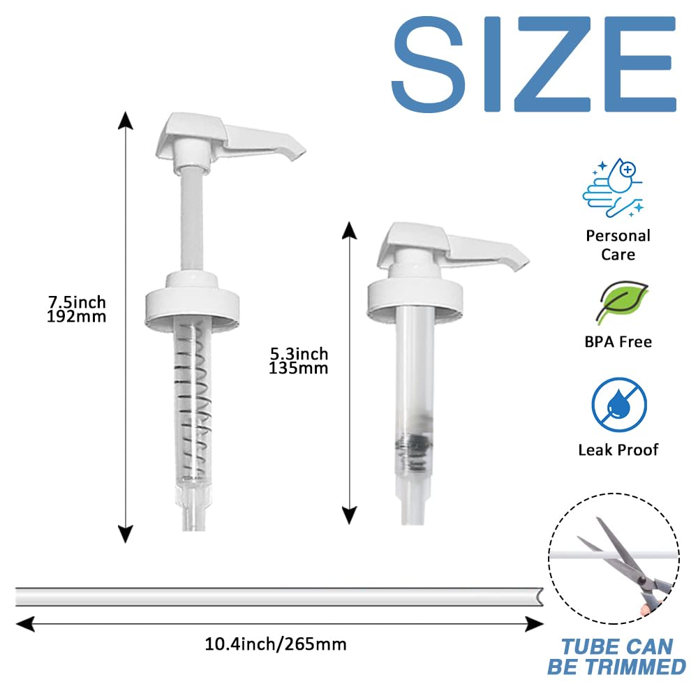 16 Pack Gallon Jug Pump Dispenser 38-400 White Pump for Gallon Jug Dispensing - 7cc Lotion Gallon Shampoo Pump Top Replacement, Fits 1 Gallon Bottle 64oz 128oz Hand Sanitizer Containers, Plus Labels