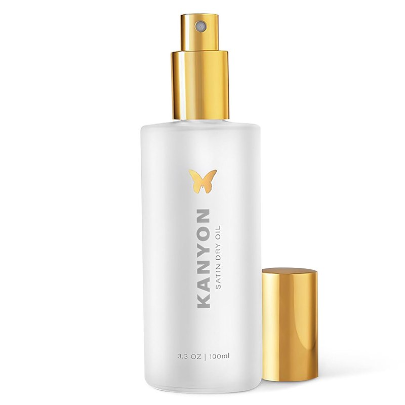 Kanyon Satin Dry Oil for Colored & Damaged Hair - Non-Greasy, High Heat Protection, UV Protection | 3.3 Oz