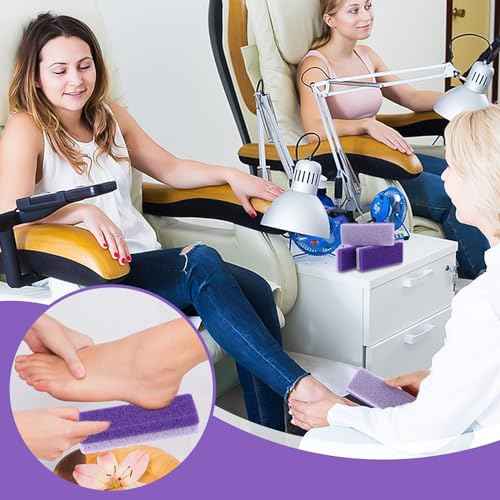 6Pcs Pumice Stone for Feet Callus Remover Gentle and Effective Foot Scrubber Heel Scraper Removes Dead Skin Exfoliating Pedicure Tool for Silky Feet