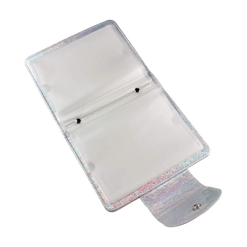 FingerAngel 20 Slots Image Stamper Plate Collection Nail Art Stamp Plate Stamping Plates Cases Stamp Nail Template Organzier for Large Size 9.5X14.5CM Nail Art Plates (Silver)