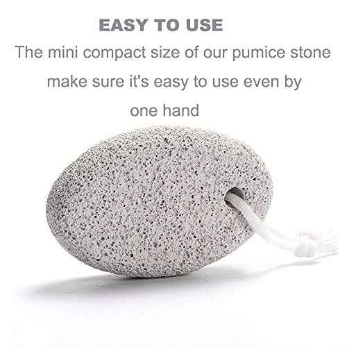 Natural Foot Pumice Stone for Feet, Borogo 5-Pack Lava Pedicure Tools Hard Skin Callus Remover for Feet and Hands - Natural Foot File Exfoliation to Remove Dead Skin, Heels, Elbows, Hands