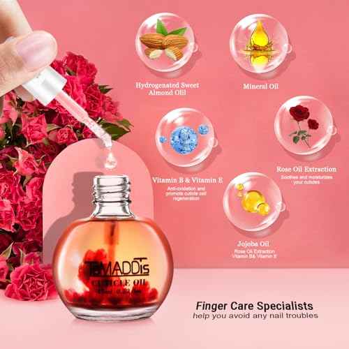 TsMADDTs Manicure Tools Kit Nail Care Kit with 3PCS Files, 2PCS Buffer Blocks, 2PCS Polishing Buffers, Cuticle Nipper, Pusher and Cuticle Oil