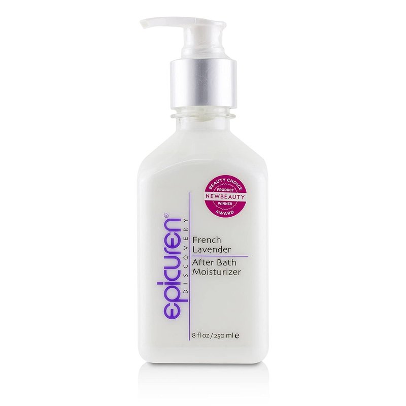 Epicuren Discovery French Lavender After Bath Body Moisturizer, White 8 Fl Oz
