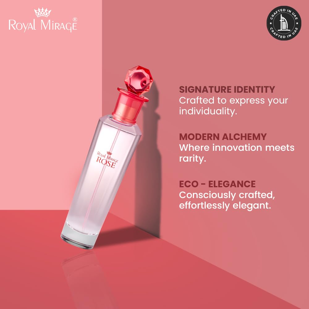 Royal Mirage Sandalwood Eau de Toilette for Women - Premium Woody Floral Perfume 100ml with Jasmine & Vanilla - Long-Lasting Feminine Fragrance Spray - Sustainable Luxury EDT Made in USA