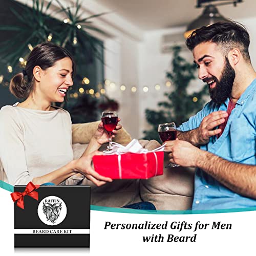 Mens Gifts - Beard Kit for Men's Self-care, Outfits Men's Grooming Routine, Anniversary | Birthday | Christmas Gifts for Men Him Husband Boyfriend Dad Son Friend Brother, Mens Stocking Stuffers