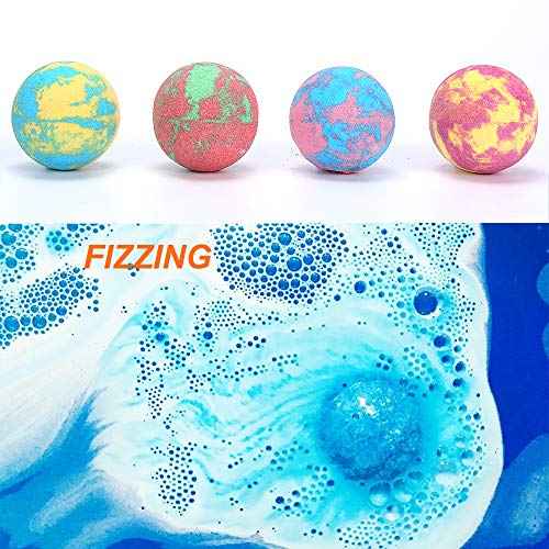 Bath Bombs for Kids with Toys Inside for Girls Boys - Lisotera 12Pcs Bulk Large Size Gift Set for Women Kids Safe Bubble Bath Fizzies Spa Fizz Balls Kit (Package May Vary)