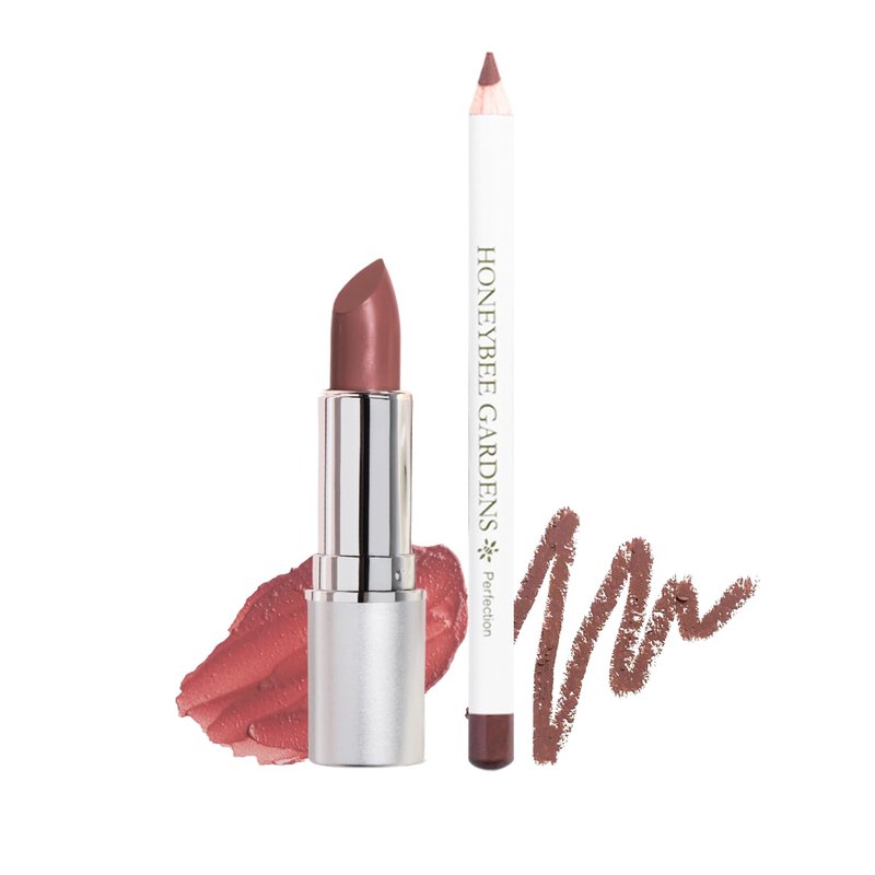 Honeybee Gardens Lip Liner & Lipstick Bundle - Swizzle & Perfection Shades