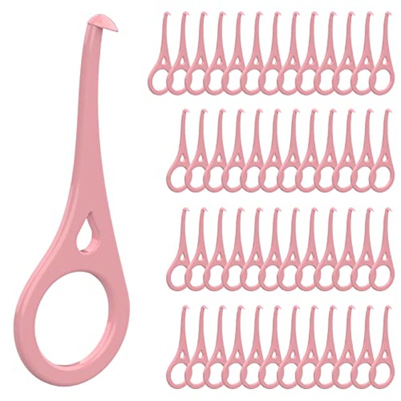 ARGOMAX - Aligner Removal Tool, 50 Invisible Braces Removal Tools, Retainer Remover Tool, Suitable for Removing Braces, Trays, Retainers, Dentures and Aligners(Pink).