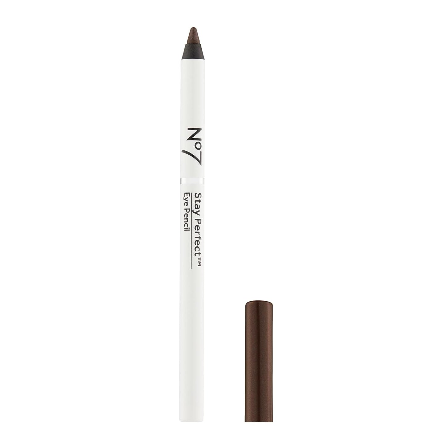 No7 Eye Pencil - Stay Perfect Precision Tip Eyeliner for Smooth, Waterproof Finish | Brown - 1g