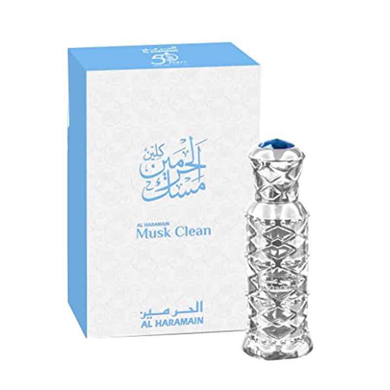 Al Haramain Musk Clean for Unisex Adult - 0.4 oz Parfum Oil (Mini)