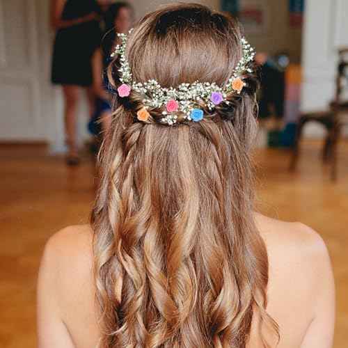 YISSION Mini Rose Flower Hair Clips and Barrettes - 20Pcs Cute Small Colorful Hair Pins for Women's Bridal & Wedding Hair Accessories