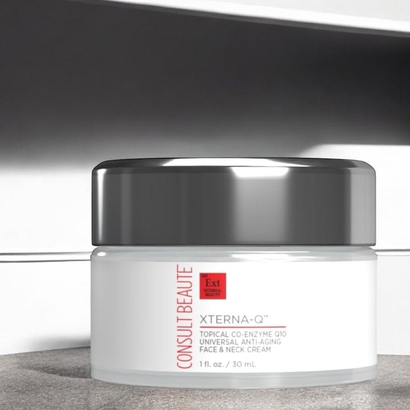 XTERNA-Q Anti-Aging CoQ10 Cream | Peptide & Niacinamide Moisturizer for Dry Skin - 1 Fl Oz