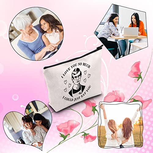TSOTMO Horror Movie Gift Horror Inspired Gift Makeup Bag Gift True Crime Lover Gift for Mom Women(JUST EAT YOU)