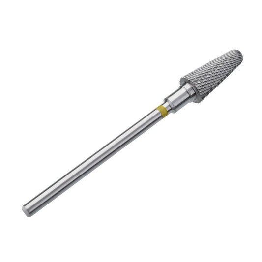 STALEKS PRO Expert Carbide Nail Drill Bit (Frustum, Yellow, 6mm Head / 14mm WP) – Very Soft Hardness for Delicate Artificial Nail & Skin Processing in Hardware Manicure/Pedicure