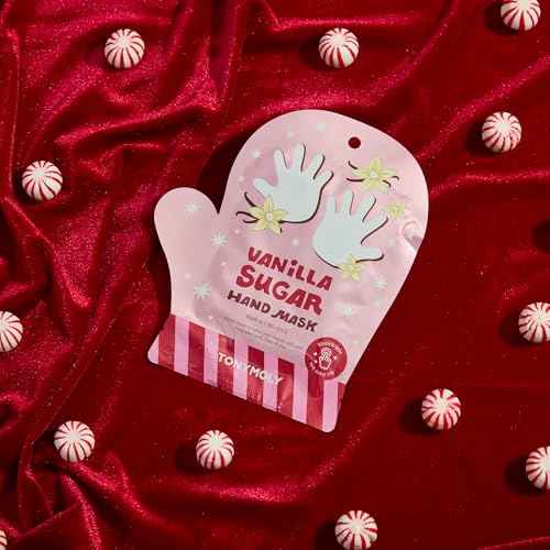 TONYMOLY Vanilla Sugar Hand Mask ? Hydrating Glove Treatment with Nourishing Essence for Soft, Smooth Hands ? Touchscreen-Friendly, 20-Minute Moisturizing Spa Mask & Self-Care Gift