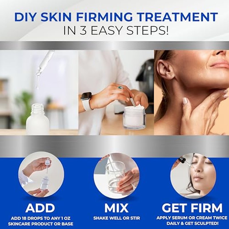 Skin Perfection Firming Serum Booster with Progeline Peptide Repair Serum Neck and Face Progeline Cream Upgrade Trifluoroacetyl Tripeptide-2 Anti-aging Diy .5 Fl Oz