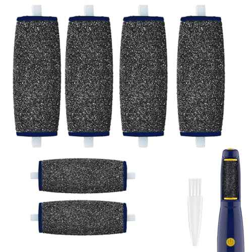 Replacement Roller Compatible with Dr. Scholl's Callus Remover Electronic Foot File-Extra Coarse (6 Pack)