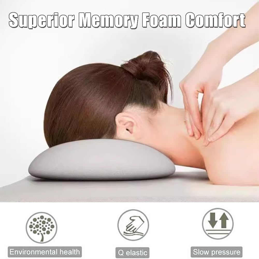 Massage Table Face Down Pillow - Memory Foam Spa Headrest for Ultimate Relaxation | Salon Comfort Pad