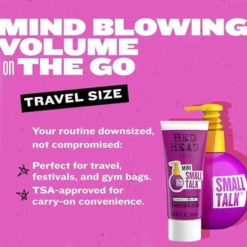Bed Head by TIGI Small Talk Thickening Cream Travel Size Mini, 1.69 fl oz