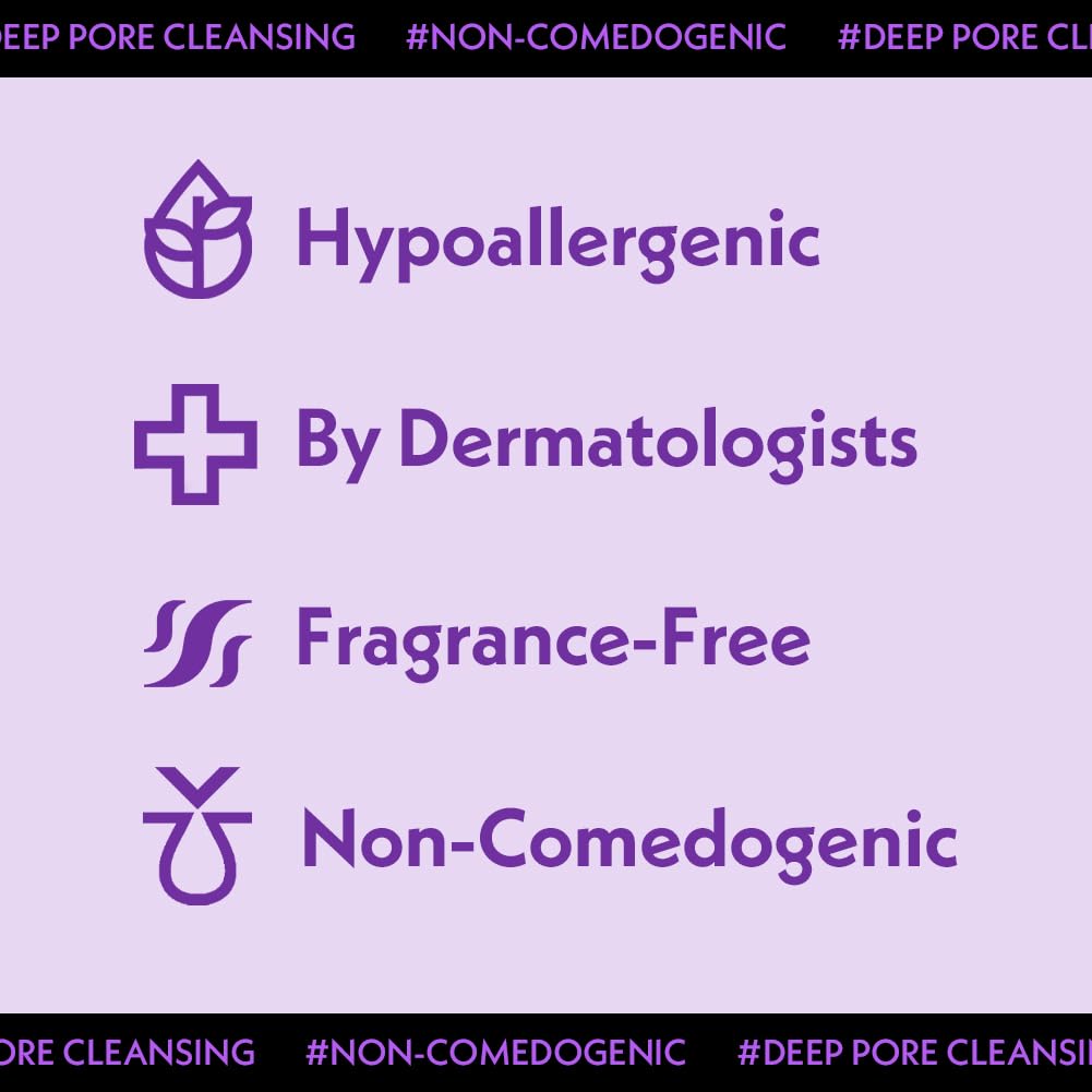 Nosca9 Deep Pore Cleansing Foam for Sensitive Skin | Korean Skincare Face Wash with 17 Amino Acids, White Clay & Patented Pore-Shrinking Ingredient | Deep Cleansing & Moisturizing