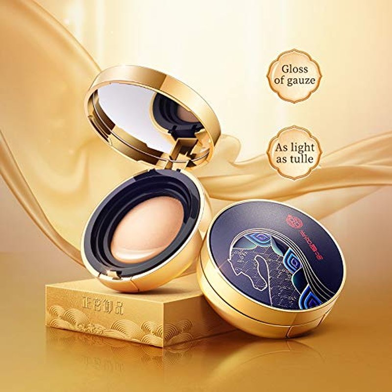 Zeesea Palace Identity Air Cushion BB Cream - Moisturizing Foundation & Concealer | Waterproof, Long-Lasting, Natural Cover (C01 Pottery White)