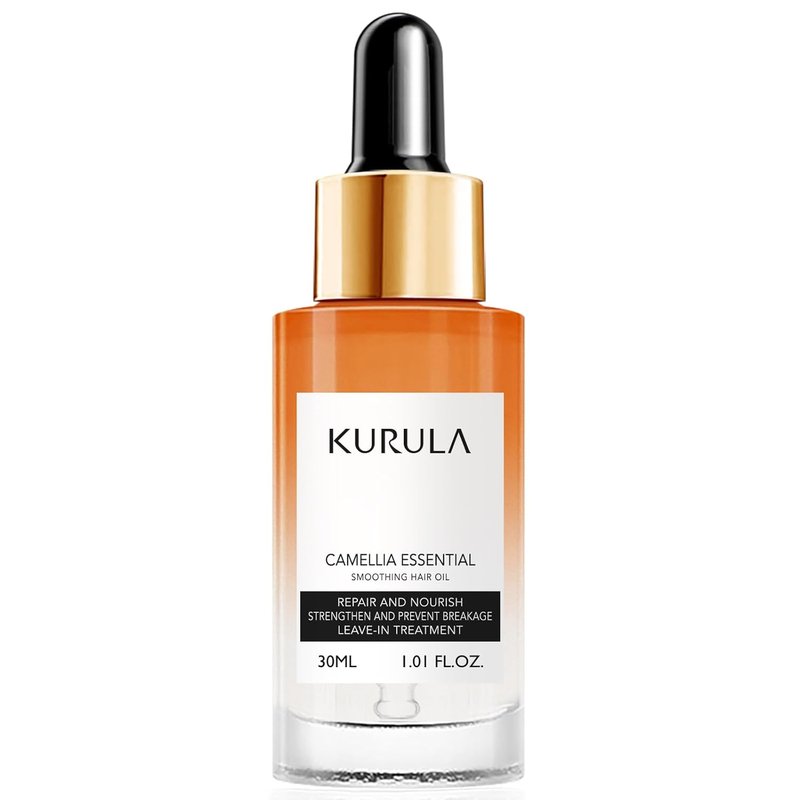 Japanese Camellia Hair Oil Serum - Lightweight Treatment for Dry, Frizzy Hair | Non-Greasy Leave-In, 30ml