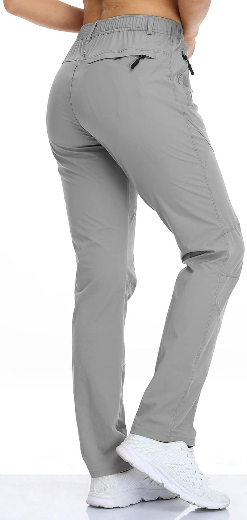 SPOSULEI Travel Pants Womens Golf Quick Dry Lightweight Wrinkle Free Stretch Spandex Nylon Pants with Zipper Pockets Darkblue