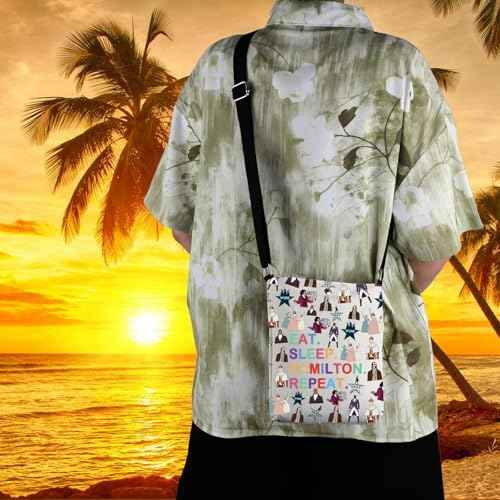 WCGXKO Musical Lover Gift Musical Character Zipper Pouch Makeup Bag (SLEEP HA XK)