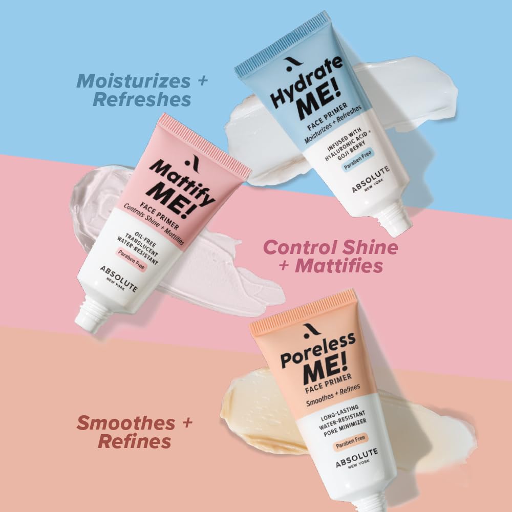 Absolute New York's Silky Smooth Skin Enhancing Face Primer (Mattify Me!, 1.01 fl oz)