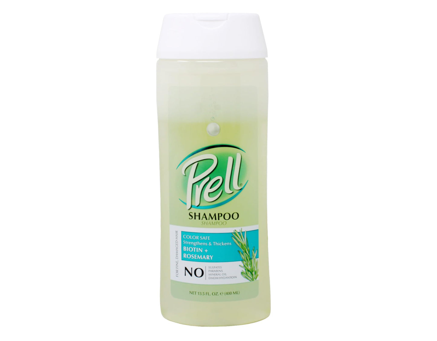 Prell Biotin + Rosemary Strengthens & Thickens Color Safe Shampoo for Fine, Damaged Hair 13.5 fl.oz