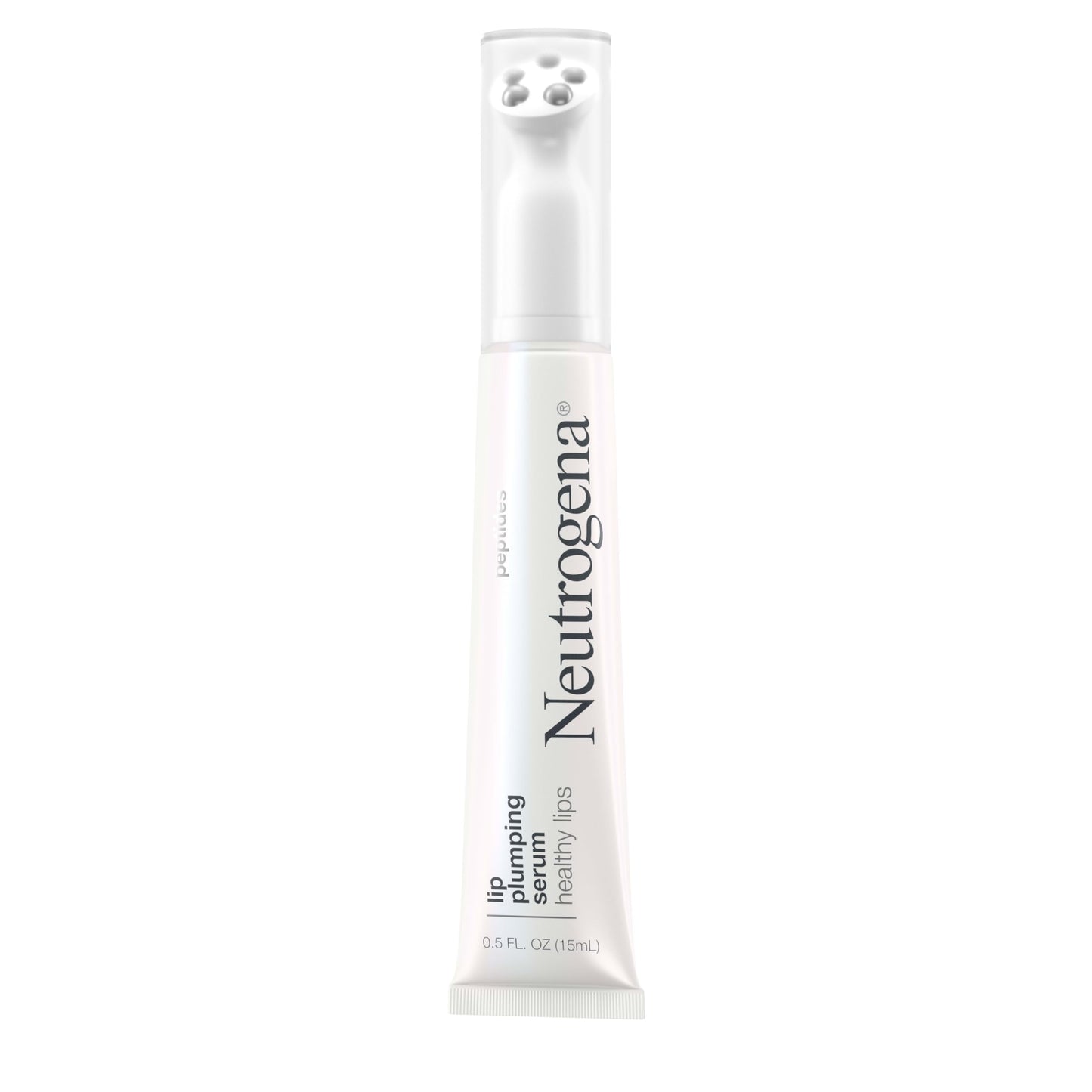 Neutrogena Healthy Lips Plumping Serum, Lip Enhancer with Peptides Nourishes and Promotes the Appearance of Naturally Fuller and Plumper-Looking Lips, 0.5 fl. oz