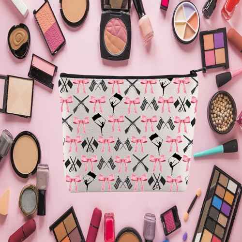 JYTAPP Winterguard Makeup Bag Colorguard Marching Band Color Guard Gift Colorguard Team Cosmetic Bag Flag Gifts