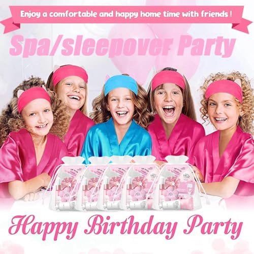 Spa Party Supplies for Women Girl,45pcs/5 Set Sleepover Party Favors With Facial Masks Skincare,Face Cleanser,Serum, Hand Cream,Lip Mask,Foot Bath Bombs,Gift for Spa,Sleepover,Birthday
