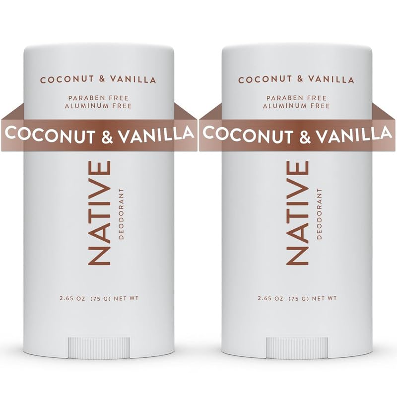 Coconut Vanilla Deodorant Bundle - Aluminum Free Whole Body Spray with Shea Butter | 72-Hour Protection
