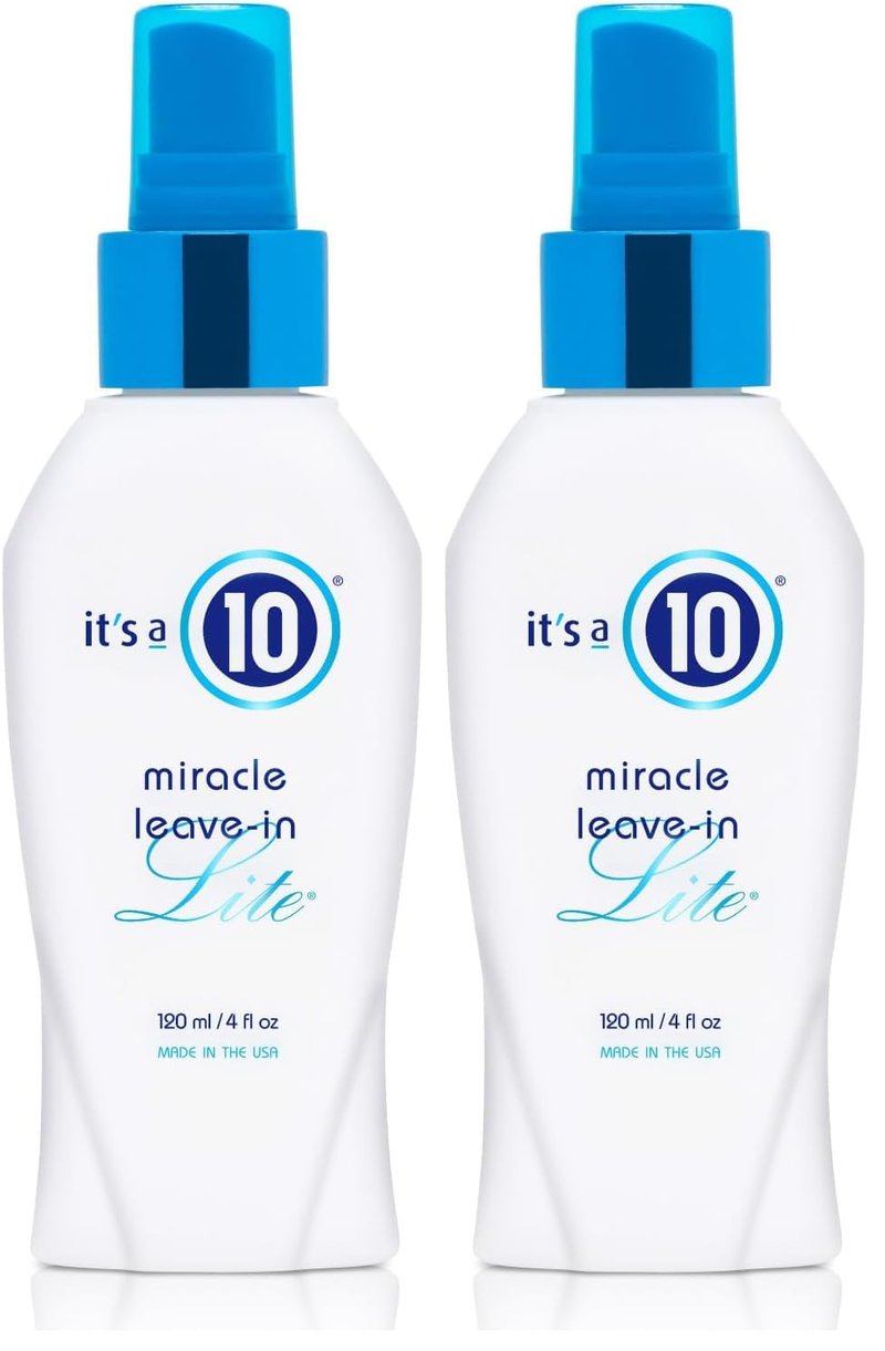It's A 10 Miracle Leave-In Lite | Lightweight Hair Treatment - 4 Oz (Pack of 2)