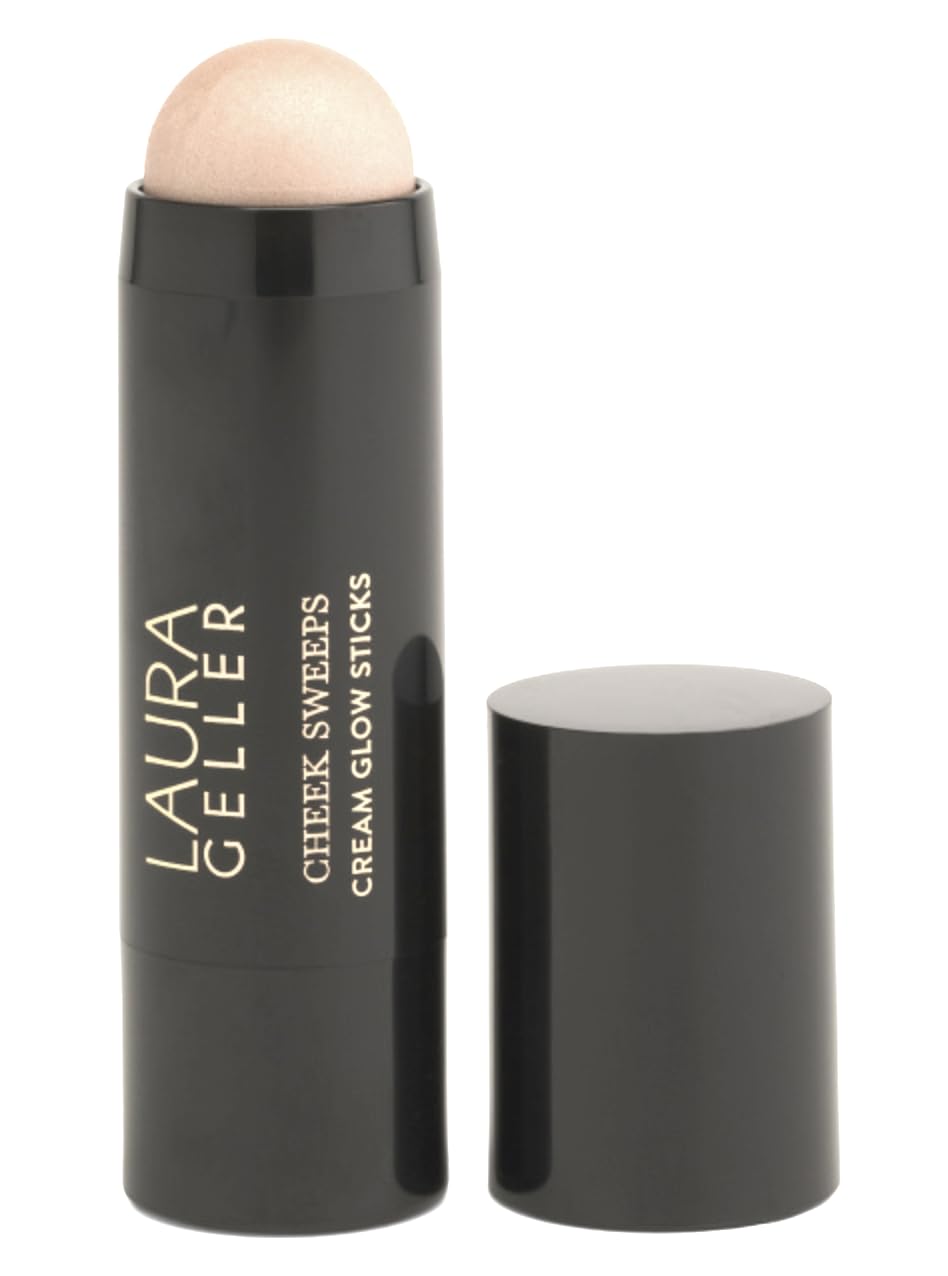 Laura Geller Cheek Sweeps Italian Marble Highlighter Cream Glow Stick - Marbleized in Shade: "Glowing Impressions"