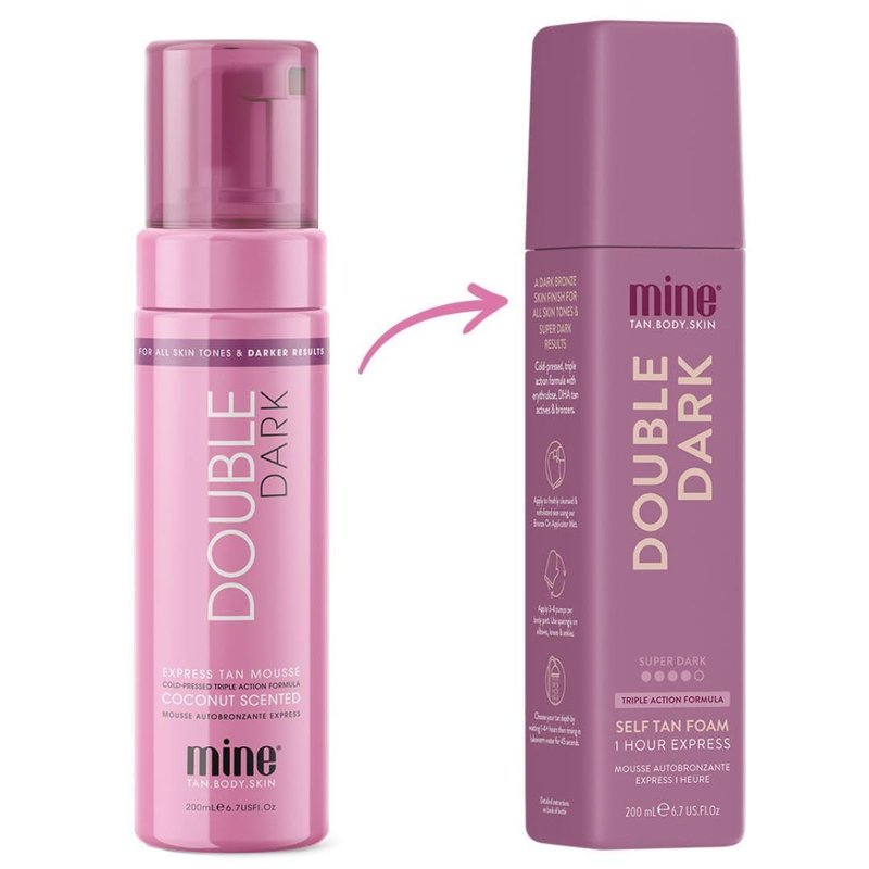 MineTan Forever Bronze Self Tan Mousse Bundle | Best Express Kit - Includes Double Dark Self Tanner Foam, Gradual Fake Tanning Lotion, & Sunless Mitt