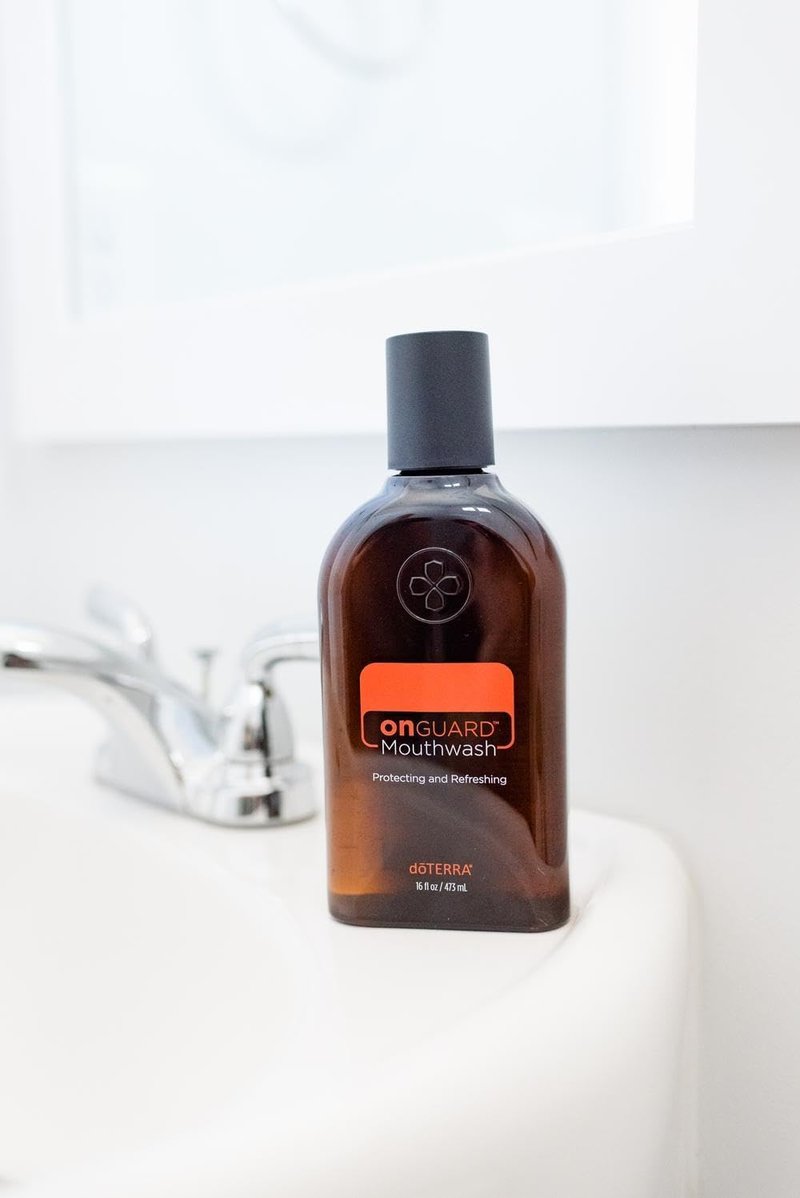 doTERRA On Guard Mouthwash - Alcohol-Free Oral Care for Teeth & Plaque Reduction | 16 Fl Oz