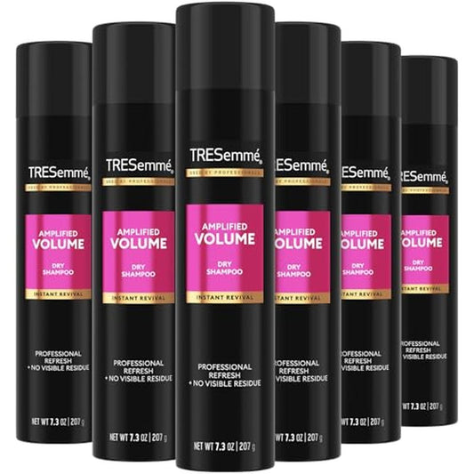 TRESemm? Dry Shampoo Spray, Volume Clean 6-Pack ? Paraben-Free & Sulfate-Free Shampoo for Volumizing Fine Hair, Scented, 7.3 Oz Ea