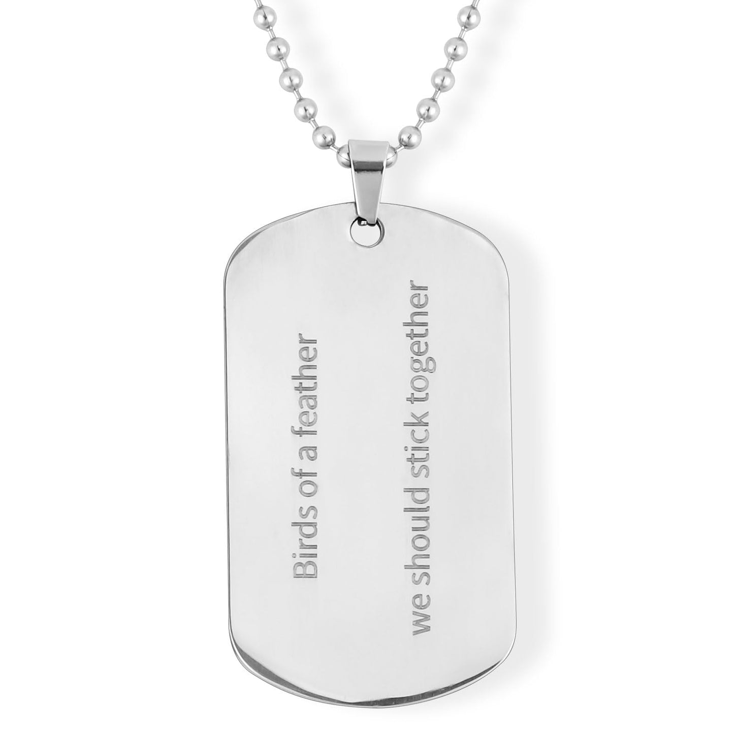 Mikovivi Birds of a Feather Necklace, Stainless Steel Singer Album Inspired Merch with Flannel Trendy Pendant Necklace Jewelry Gifts for Concert Fans