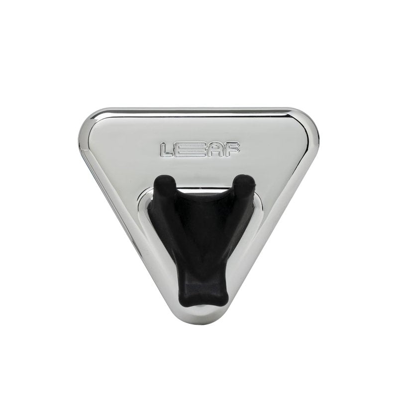 Leaf Shave | Chrome Shower Holder - Bathroom Adhesive Wall Hook Compatible With Leaf, Twig, and Thorn Razors