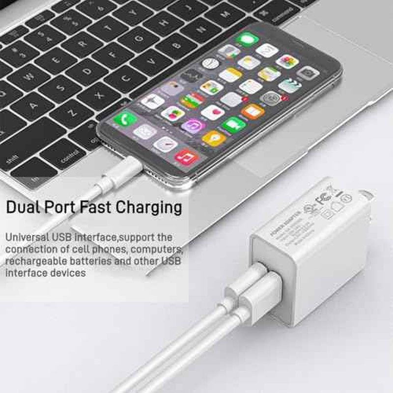 5V 2A USB Wall Adapter for Philips Sonicare 4100 Power Toothbrush,Dual Ports Wall Plug Compatible with Bitvae,7AM2M,Philips Sonicare 1100,2100,3100 Electric Toothbrush.