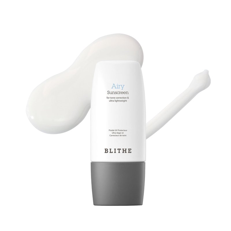 BLITHE Airy Sunscreen Ultralight sun protection - Korean Sunscreen for Tone Correction, Matte finish, Sebum Control SPF 50+ PA++++ (1.69oz)