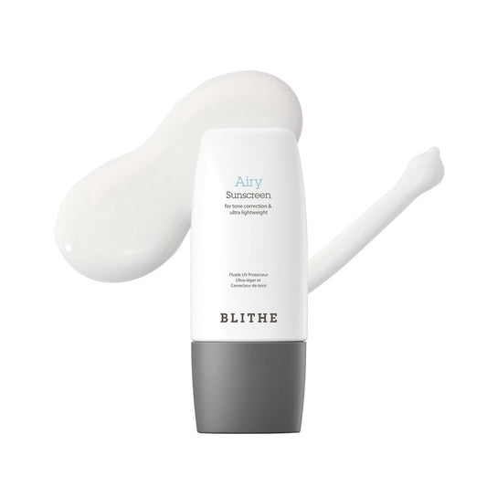 BLITHE Airy Sunscreen Ultralight sun protection - Korean Sunscreen for Tone Correction, Matte finish, Sebum Control SPF 50+ PA++++ (1.69oz)
