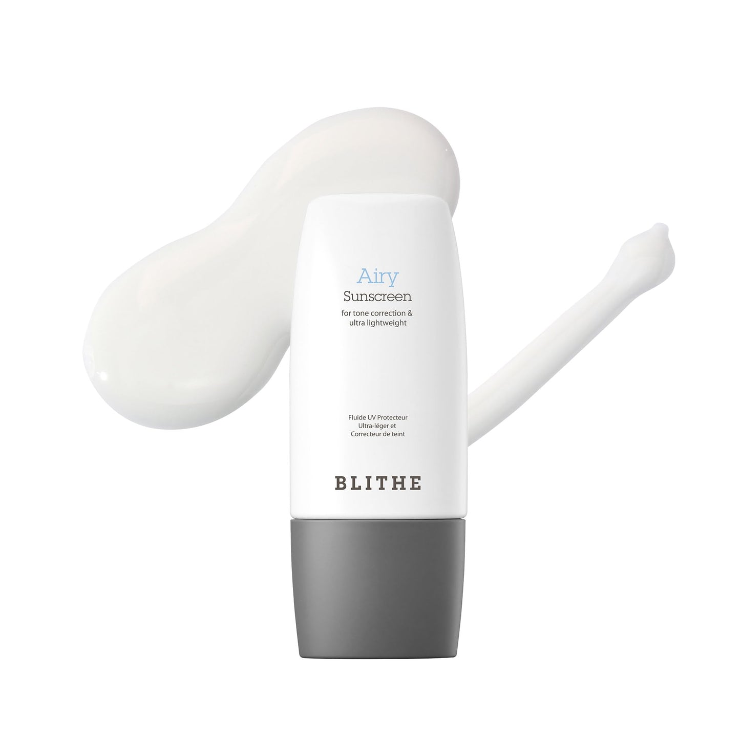 BLITHE Airy Sunscreen Ultralight sun protection - Korean Sunscreen for Tone Correction, Matte finish, Sebum Control SPF 50+ PA++++ (1.69oz)