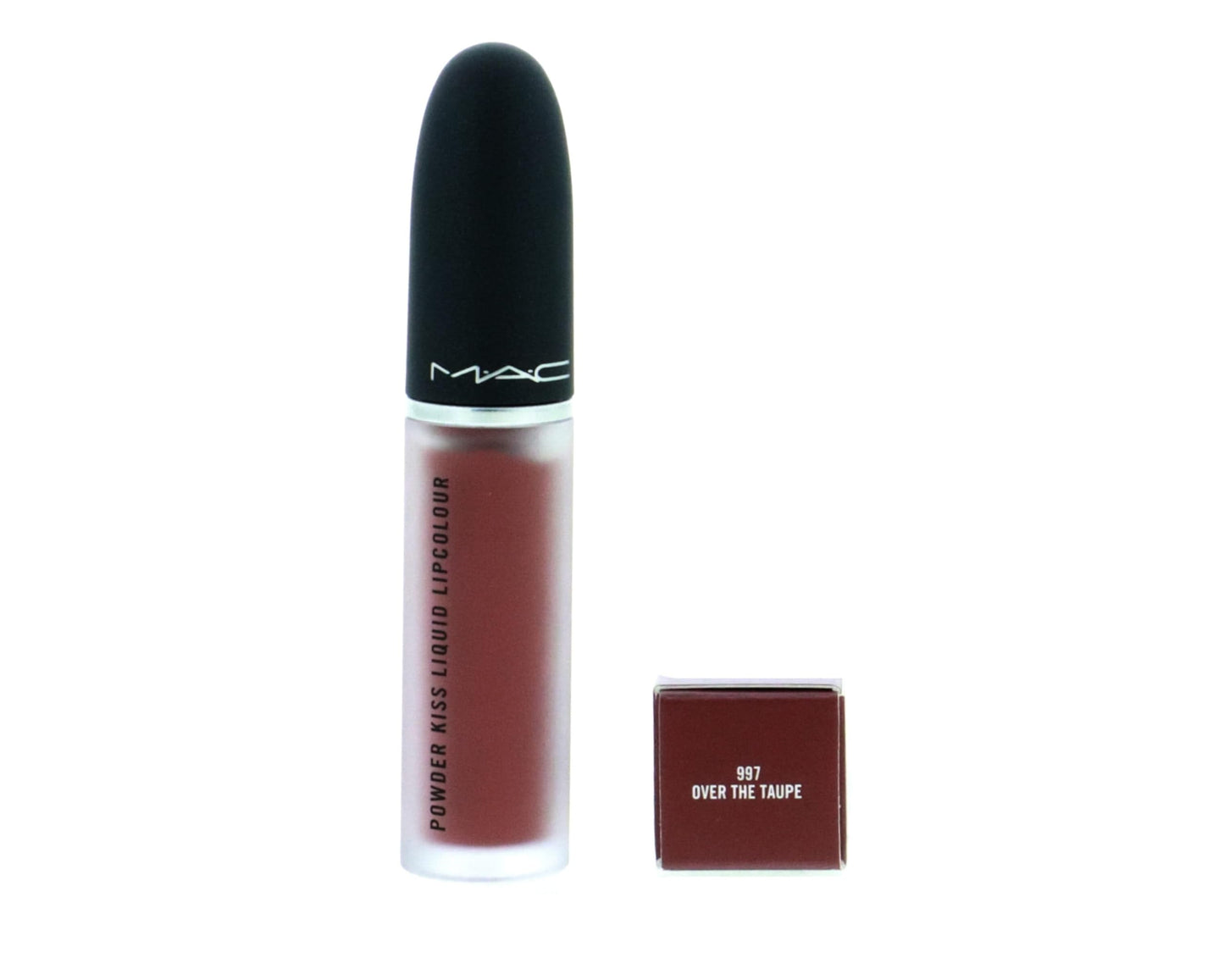 MAC Powder Kiss Liquid Lipcolour Over The Taupe